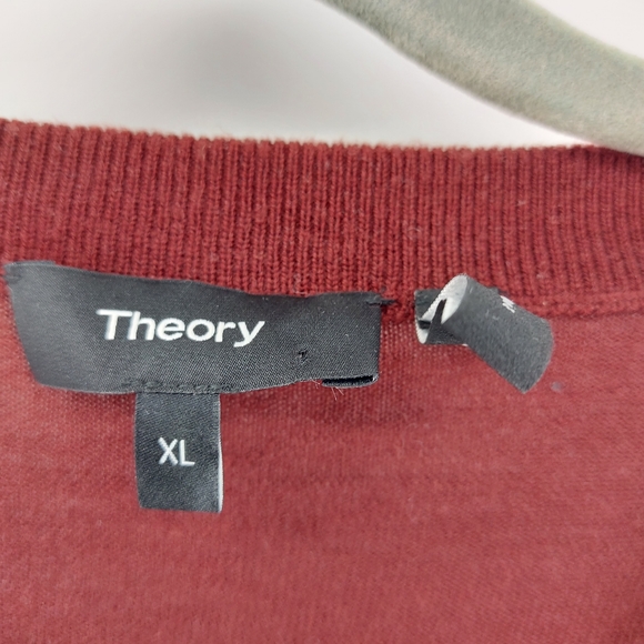 Theory Wool V Neck Sweater - Picture 2 of 4